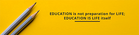 education is not preparation for life linkedIn template