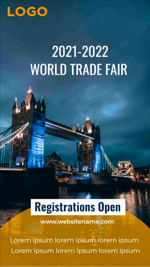 world trade fair instagram template